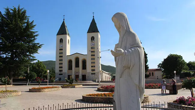 La iglesia de Santiago Apóstol en Medjugorje
