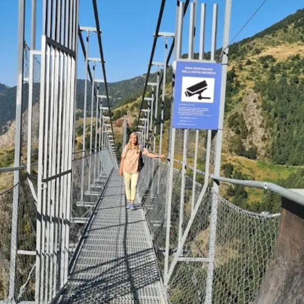 Puente tibetano Adela borras Santuario de Meritxell Andorra